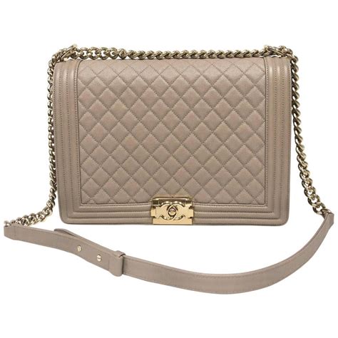 dark beige chanel boy|chanel leather handbag.